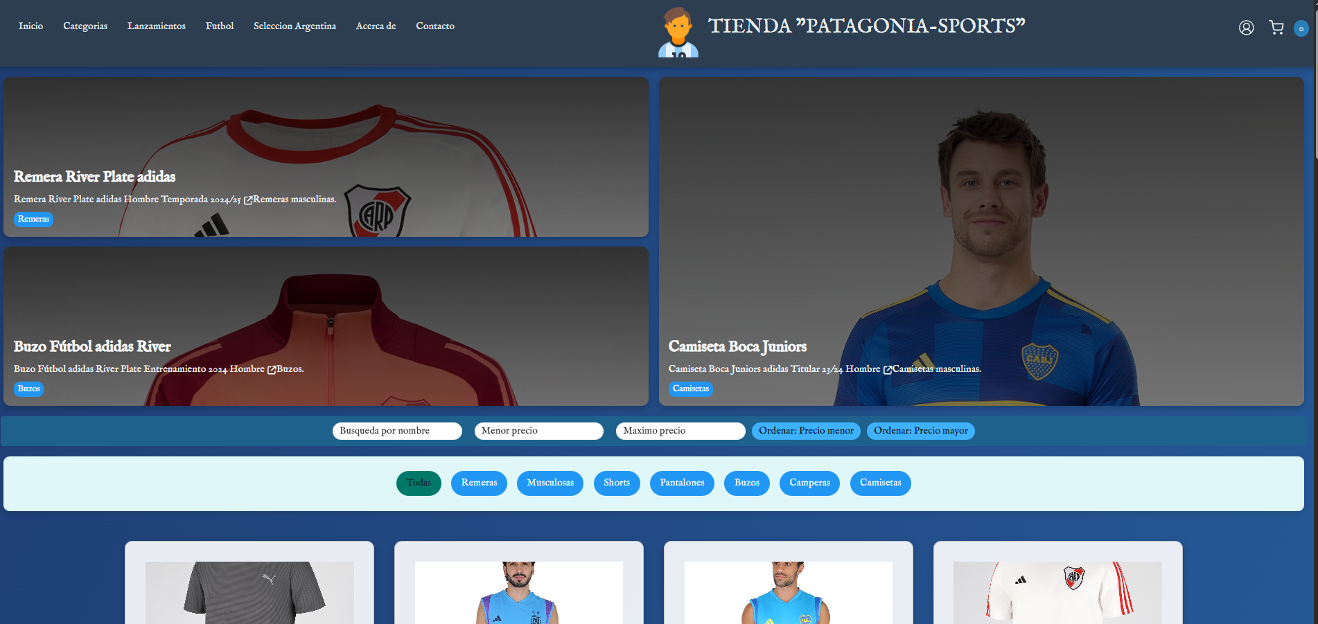 Tienda de ropa online